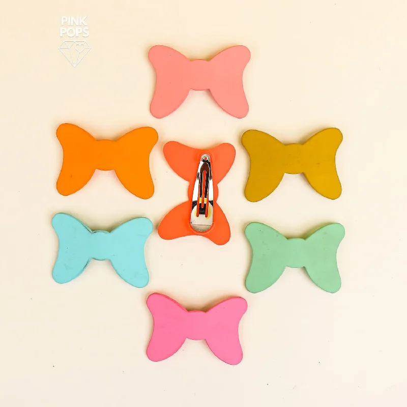 Candy Colors Bow Hair Pins