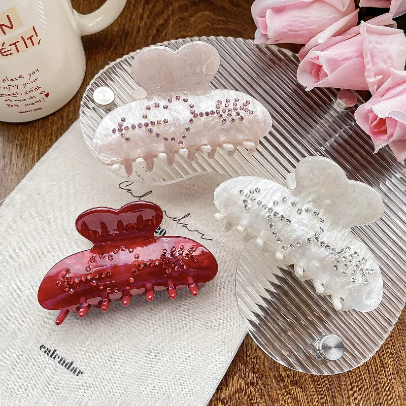 Wholesale Acrylic Diamond Love Valentine's Day Hair Clips