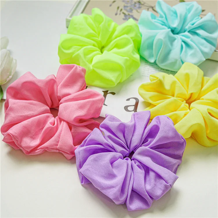 Wholesale Fabric Fluorescent Hair Scrunchies