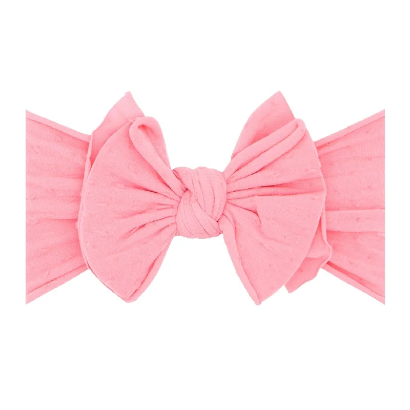 FAB-BOW-LOUS®: zinnia/pink shabby dot