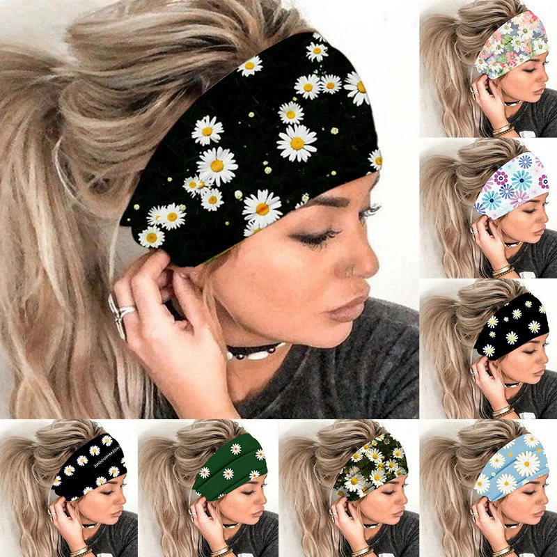 Wholesale Chrysanthemum Scarfs Cloth Headband