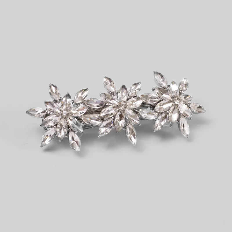 Crystal Floral Burst Barrette