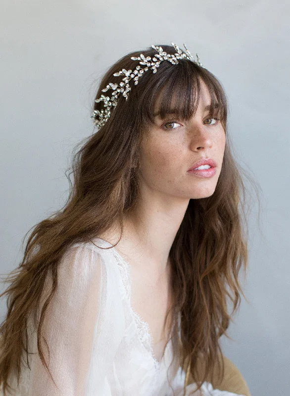 Dramatic crystal burst headpiece - Style #798