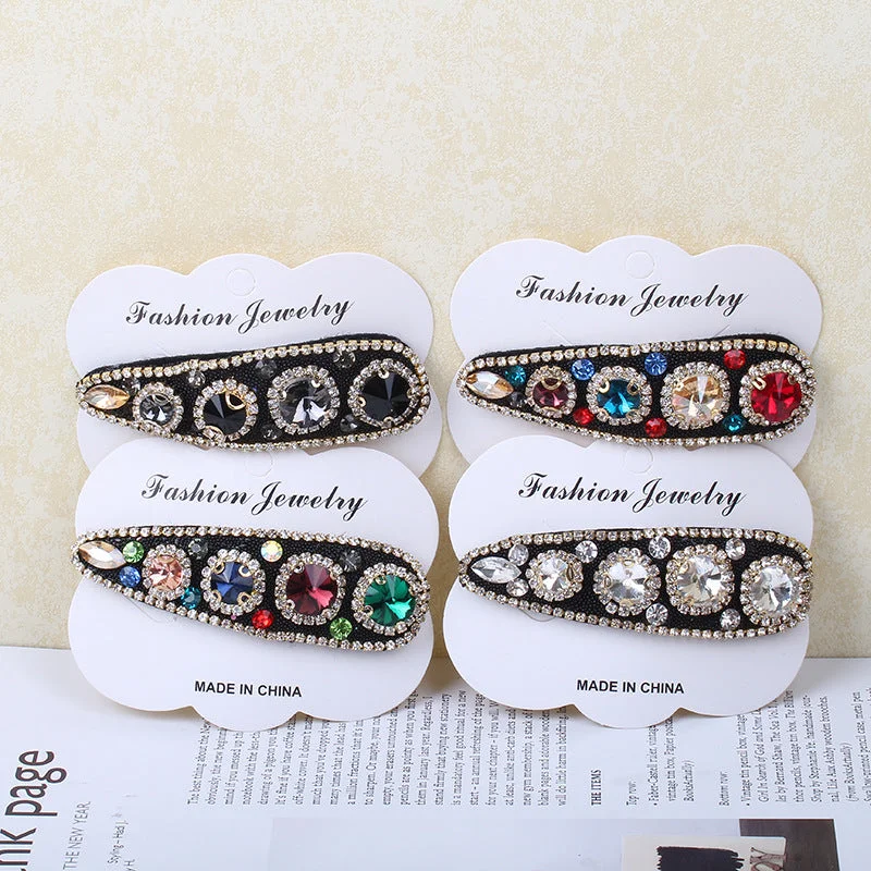 Wholesale Diamond Inlaid Crystal Hair Clips