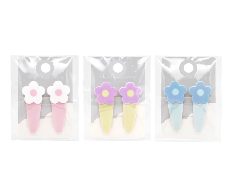 Snap Clip Flower Soft Color