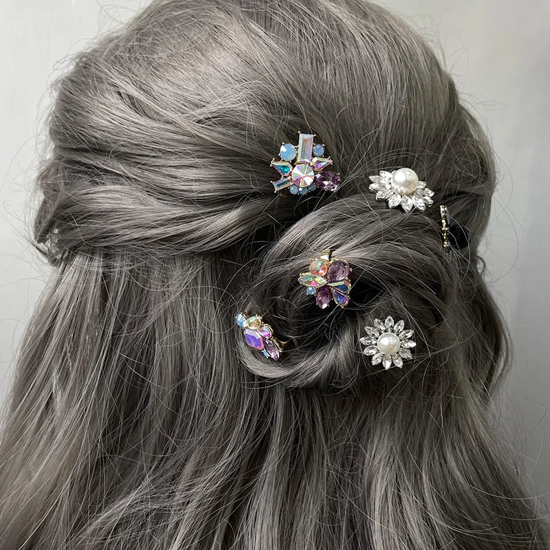 Wholesale Alloy Diamond Plated Hair Clip