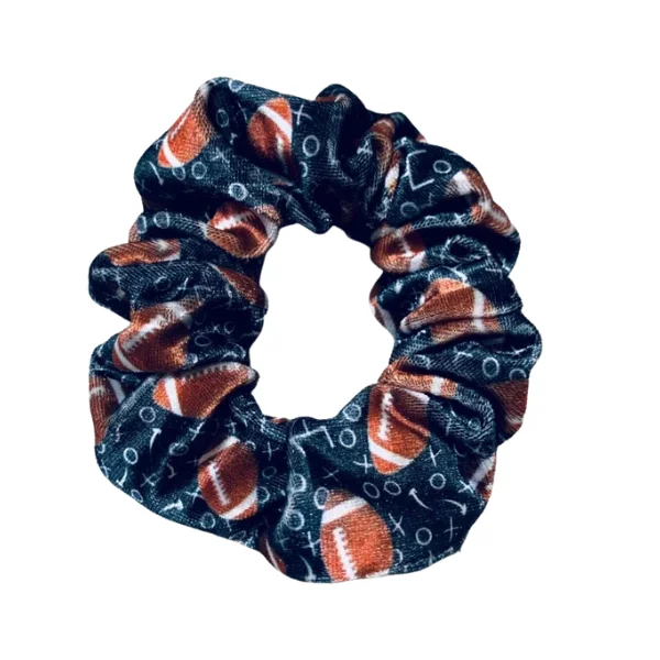 Football Premium Velvet Scrunchie