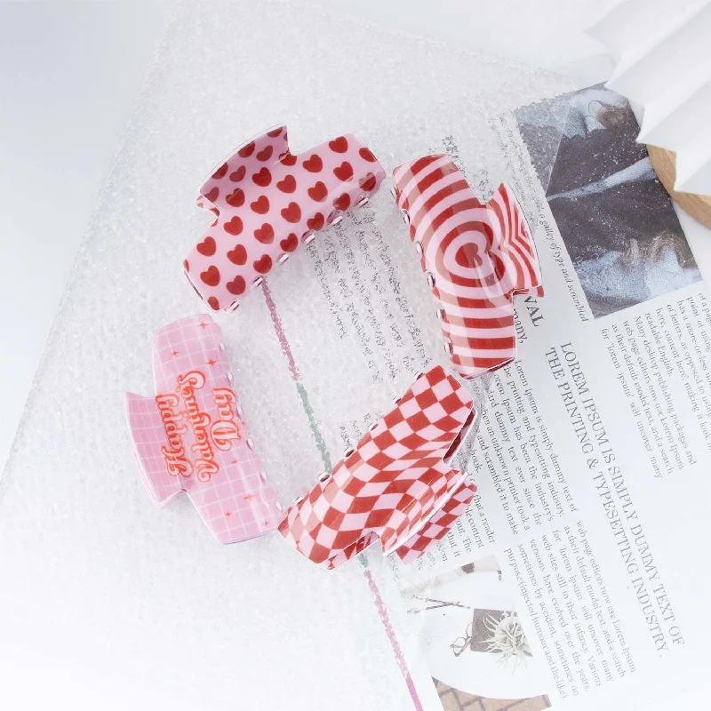 Wholesale Valentine's Day Series PVC Hair Clips