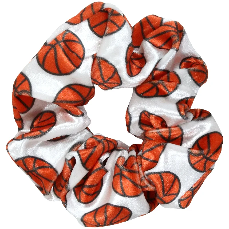 Basketball Velvet Scrunchie