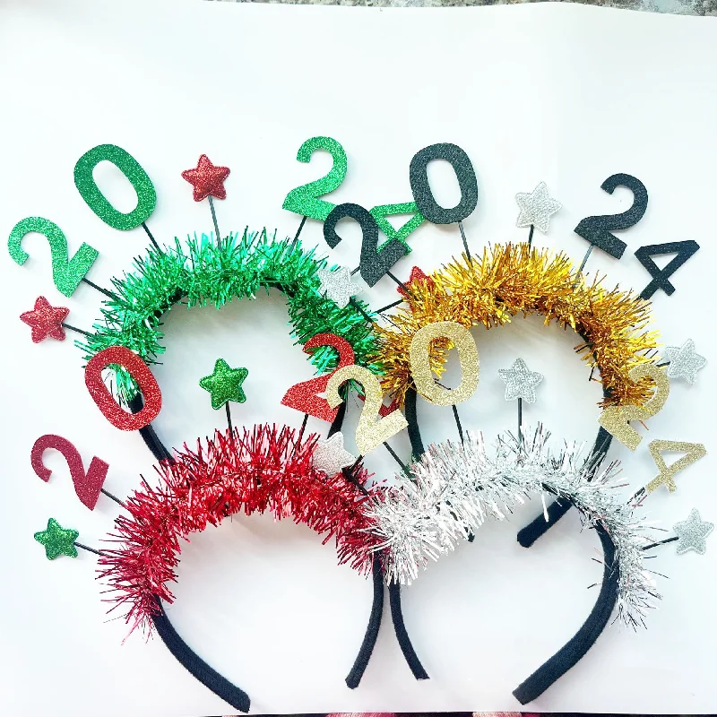 Wholesale Christmas 2024 Digital Fabric Headband