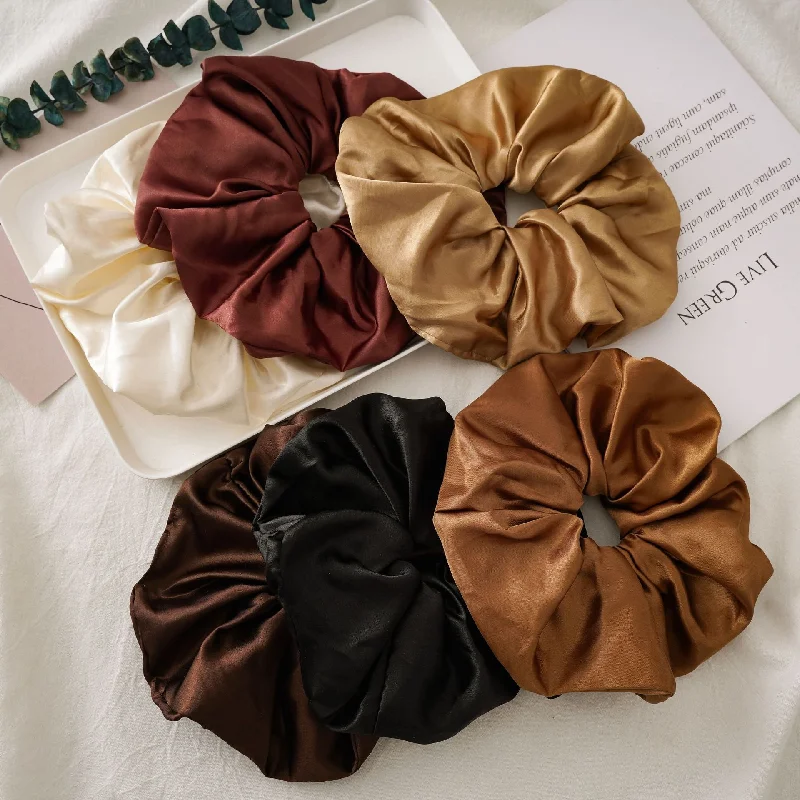 Wholesale Fabric Vintage Oversized Hair Scrunchies