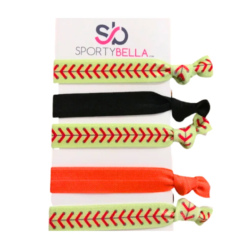 Softball Hair Ties Set-Pick Colors