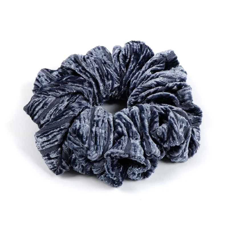 Scunci Jumbo Scrunchie Hair Tie Rope Blue Pattern