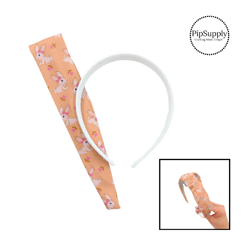 Peachy Soft Bunnies DIY Knotted Headband Kit