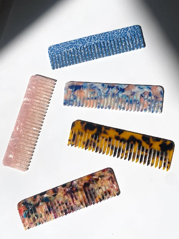 Fine Acetate Hair Comb | Eco-Friendly