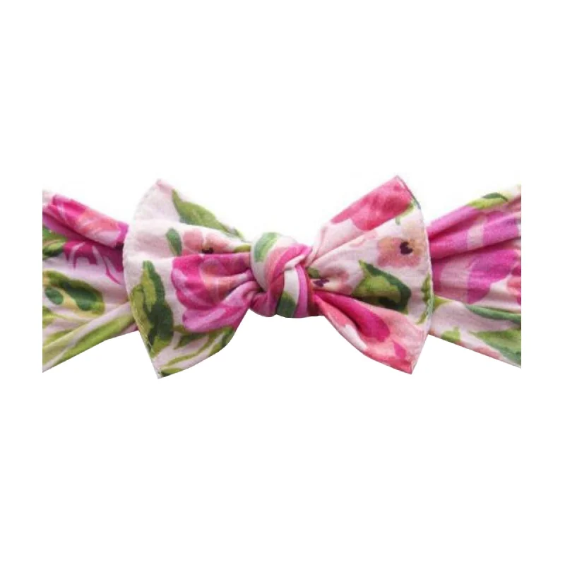 PRINTED KNOT: pink rose