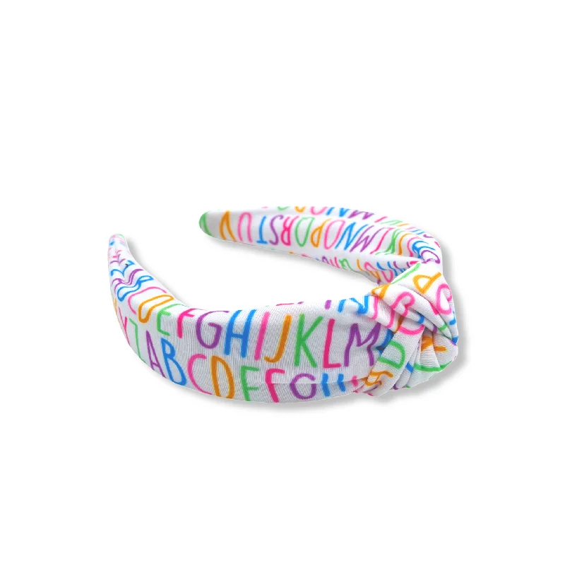 Rainbow ABC Hard Headband