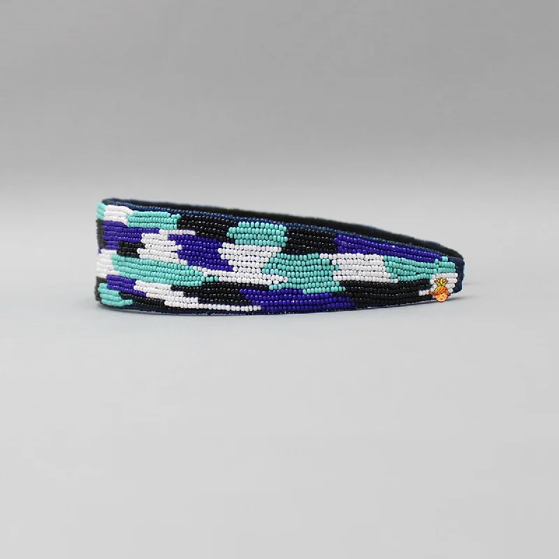 Multicoloured Beaded Work Hairband