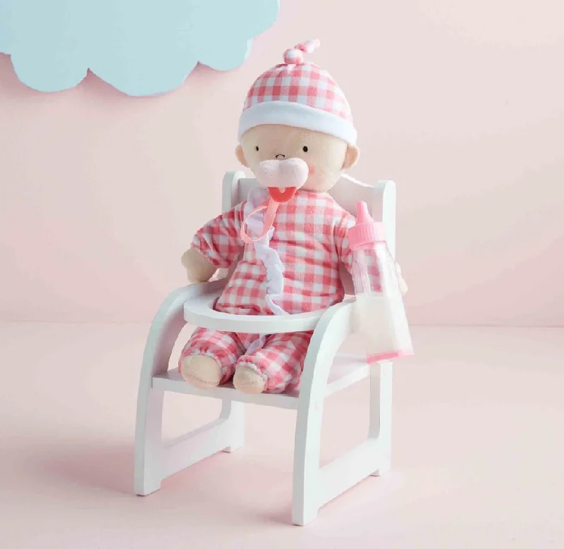 Baby Doll and High Chair Set