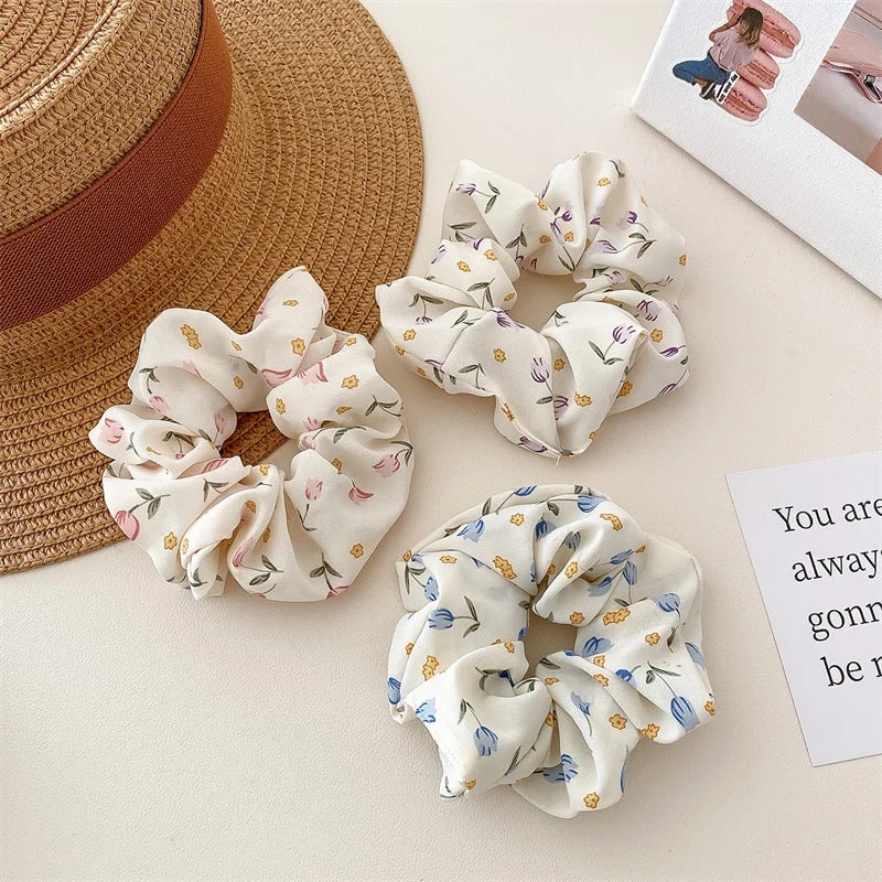 Wholesale Fabric Broken Flower Hair Tie