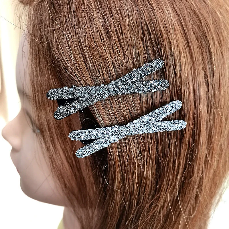 Wholesale Simple Rhinestone Hair Clips