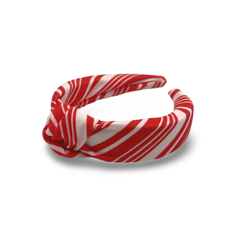 Pretty Peppermint Stripes Hard Headband