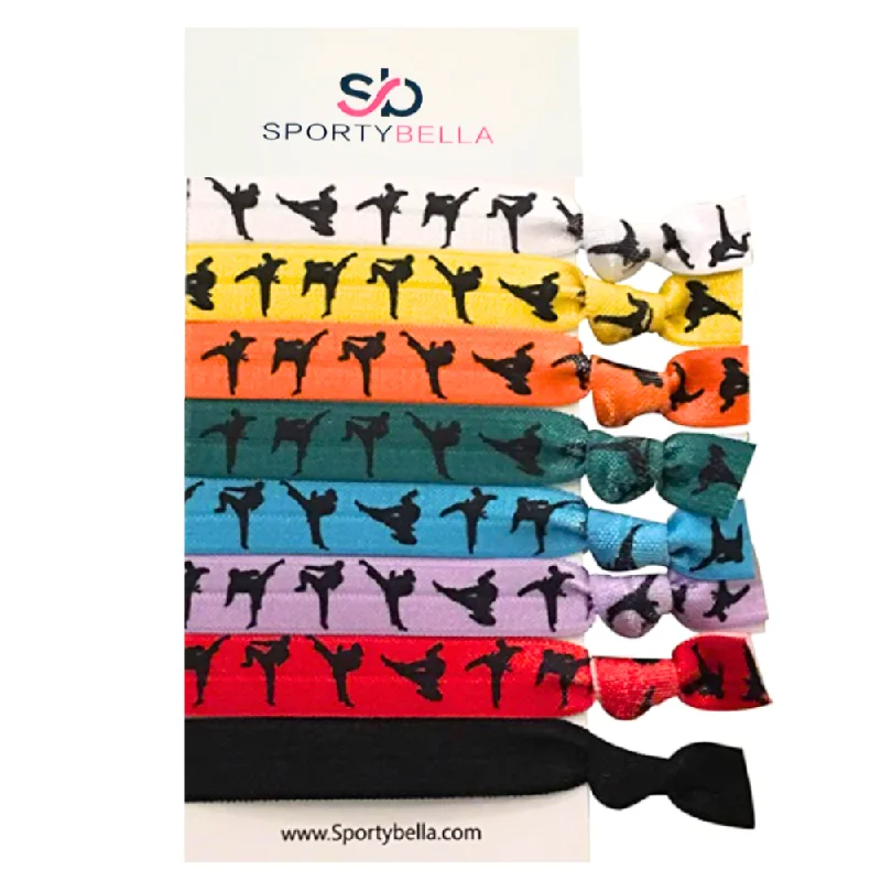 Martial Arts, Karate, Kickboxing, Self Defense No Crease Hair Ties