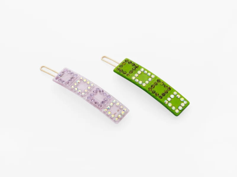 Hera Clips Lilac and Green