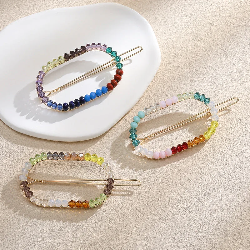 Wholesale Colorful Beaded Hair Clips