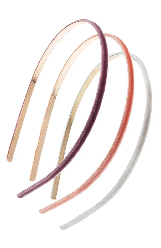 Velvet Skinny Headband 3-Pack