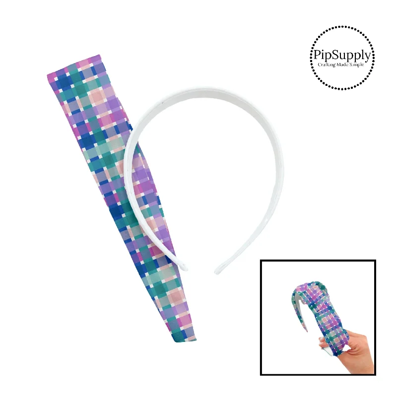 Cool Spring Plaid DIY Knotted Headband Kit