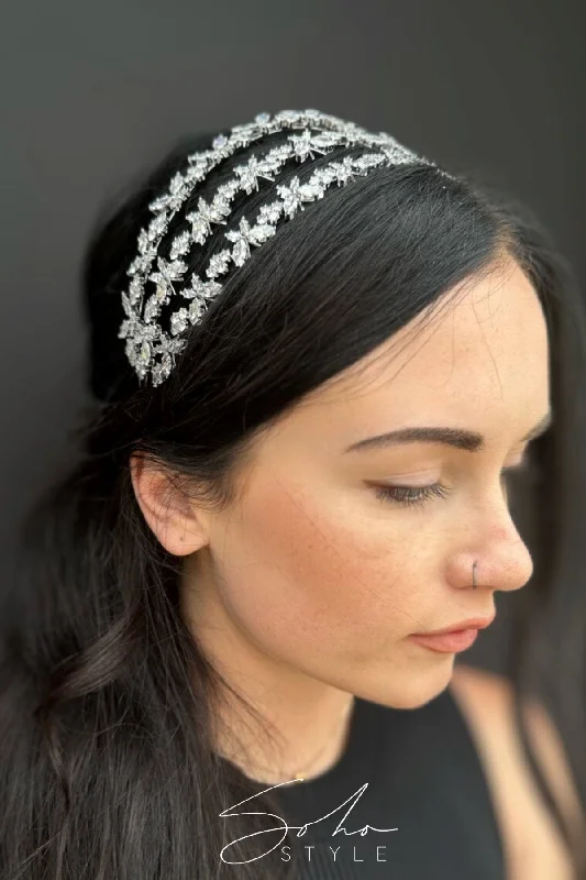 Butterfly Tier Crystal Headband