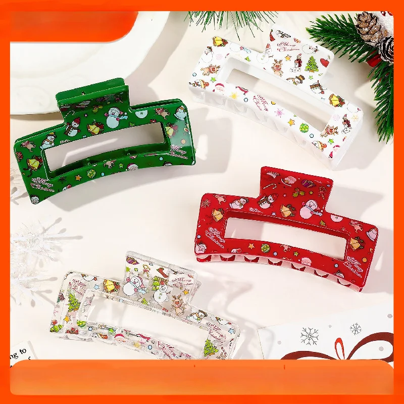 Wholesale Christmas Printed Hair Clips