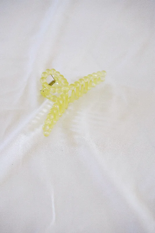 Bubble Claw Clip Yellow