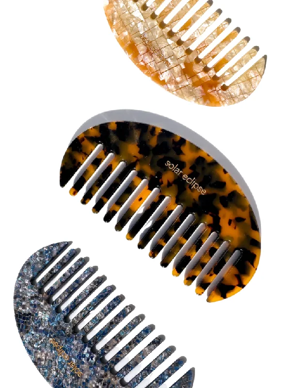 Detangling Wide Tooth Acetate Hair Comb | Eco-Friendly