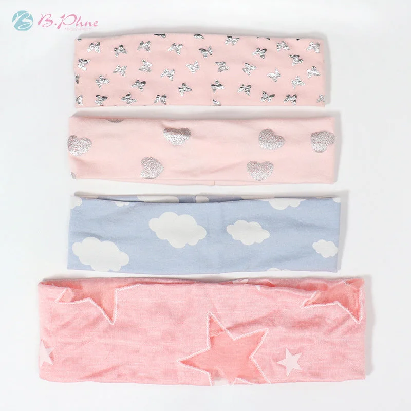 Wholesale Cartoon Headband Printed Hollow Fabric Headband