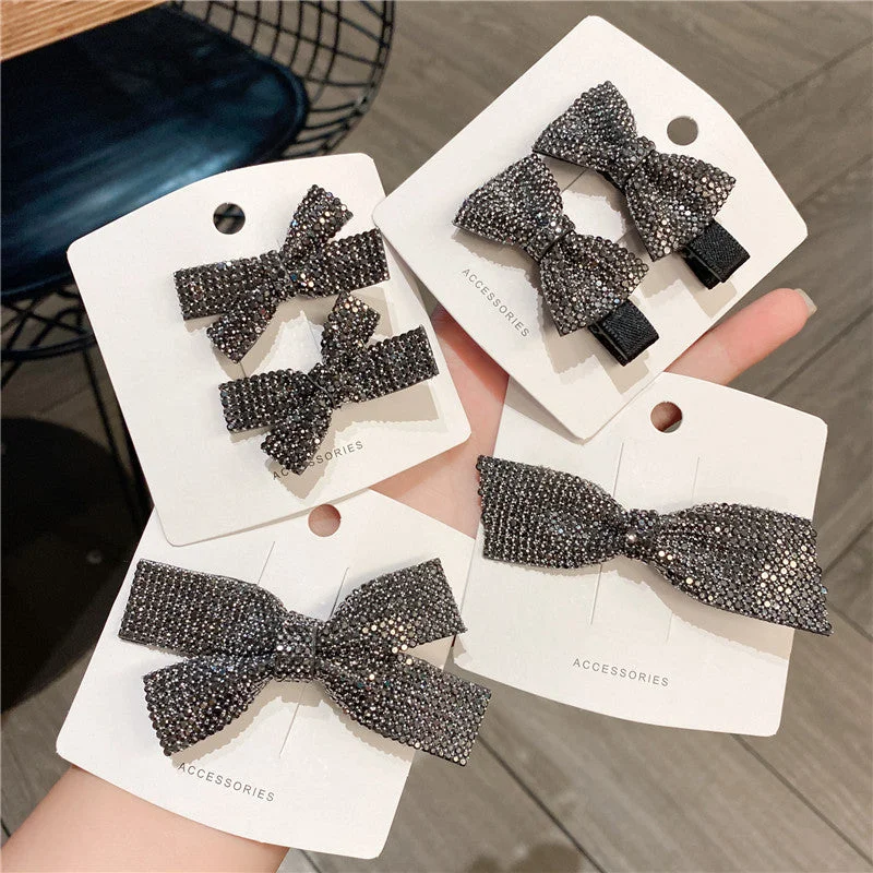 Wholesale Full Diamond Bow Grip Clip