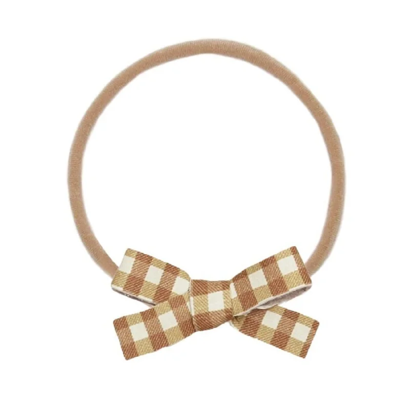 Leather Bow Headband - Medium