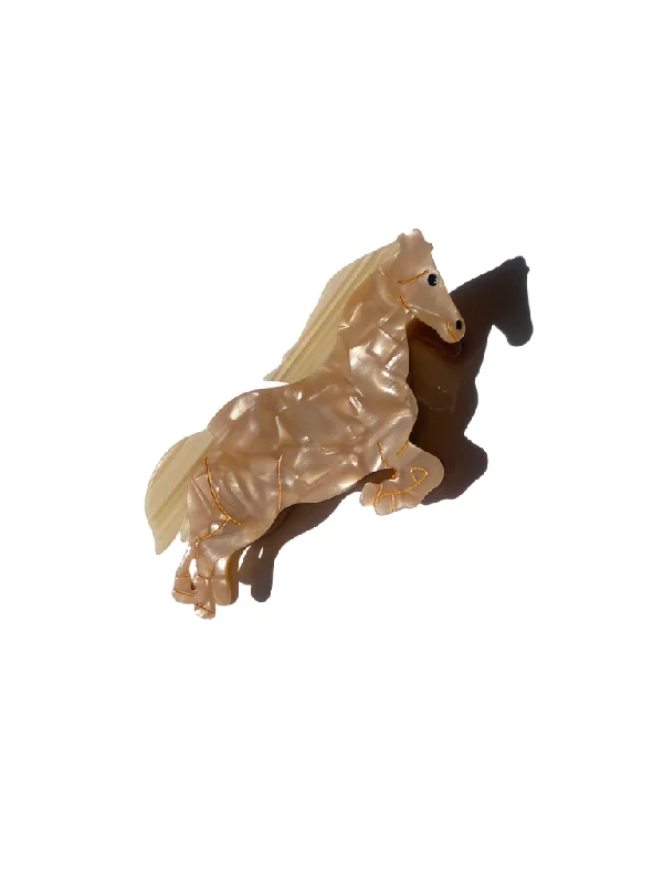 Hand-painted Horse Claw Hair Clip | Eco-Friendly