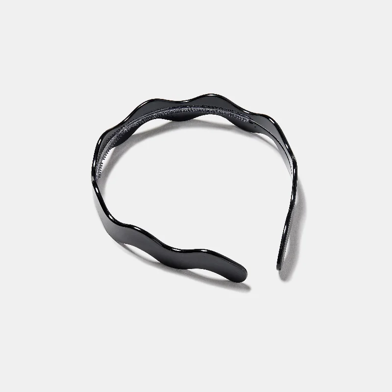 Wavy Headband in Black