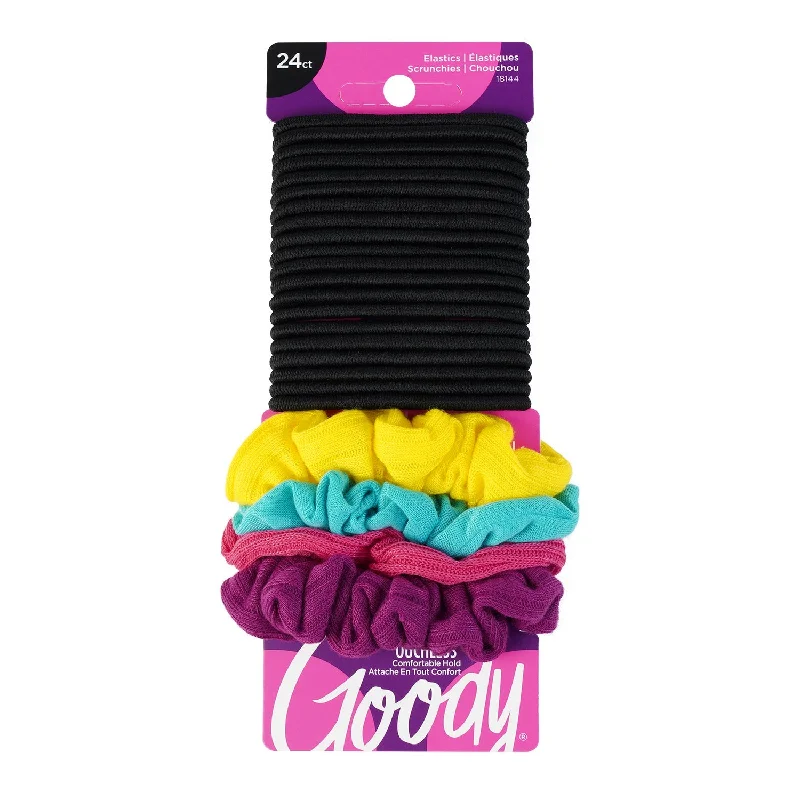 Goody Ouchless Elastics Hair Tie & Scrunchie 24pcs