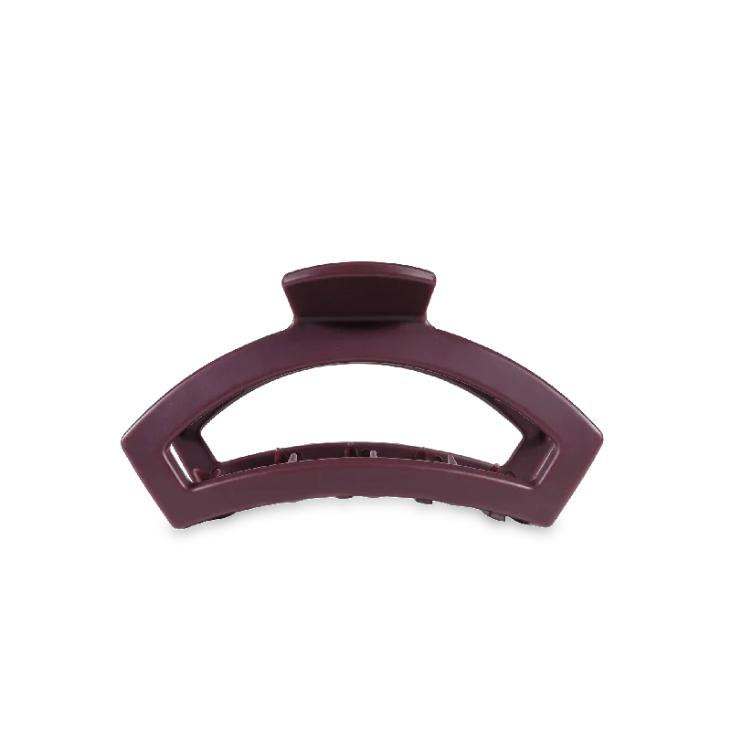 Open Burgundy Bliss Tiny Hair Clip