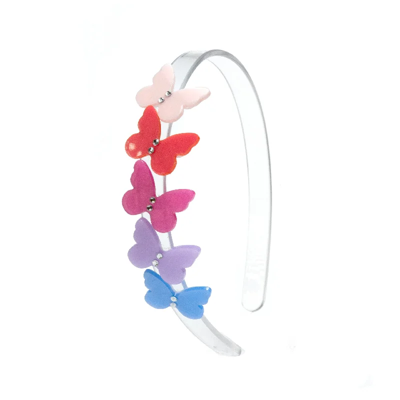 SPR24-Butterflies Satin Shades Headband