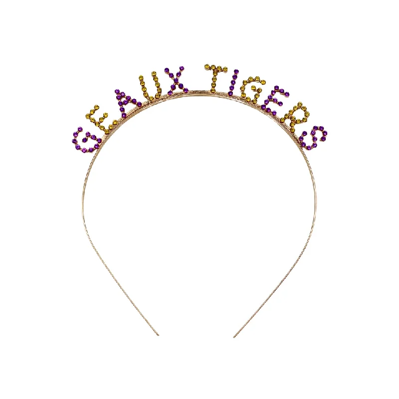 Geaux Tigers Rhinestone Headband (Each)