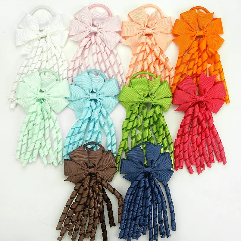 Wholesale Cheerleading Stage Streamers Hair Scrunchies