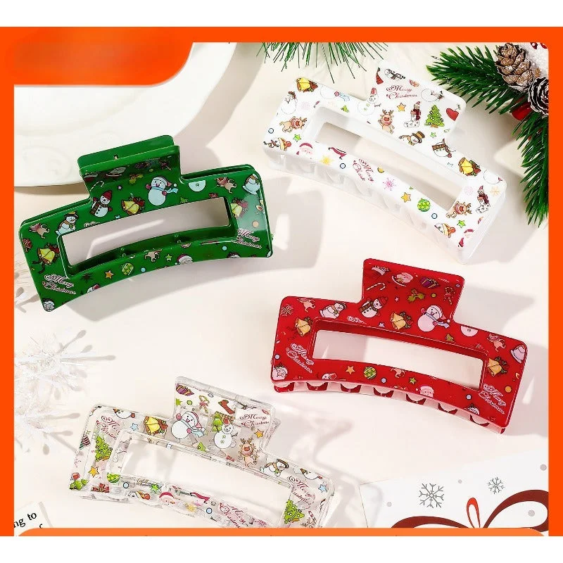 Wholesale Christmas Cute Sweet Print Shark Hair Clips