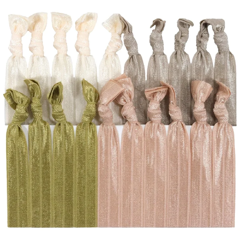 Blonde Ombre Ribbon Hair Ties - 20 Pack