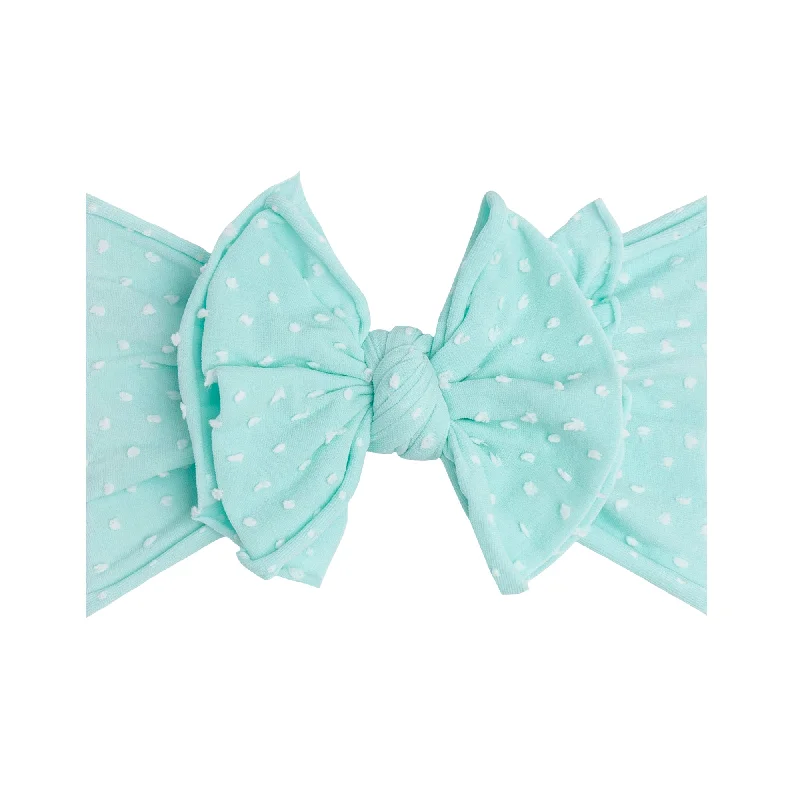 FAB-BOW-LOUS®: seafoam shabby dot