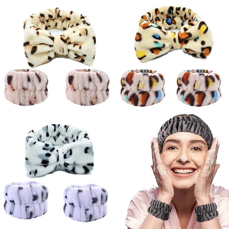 Wholesale Plush Leopard Fabric Headband