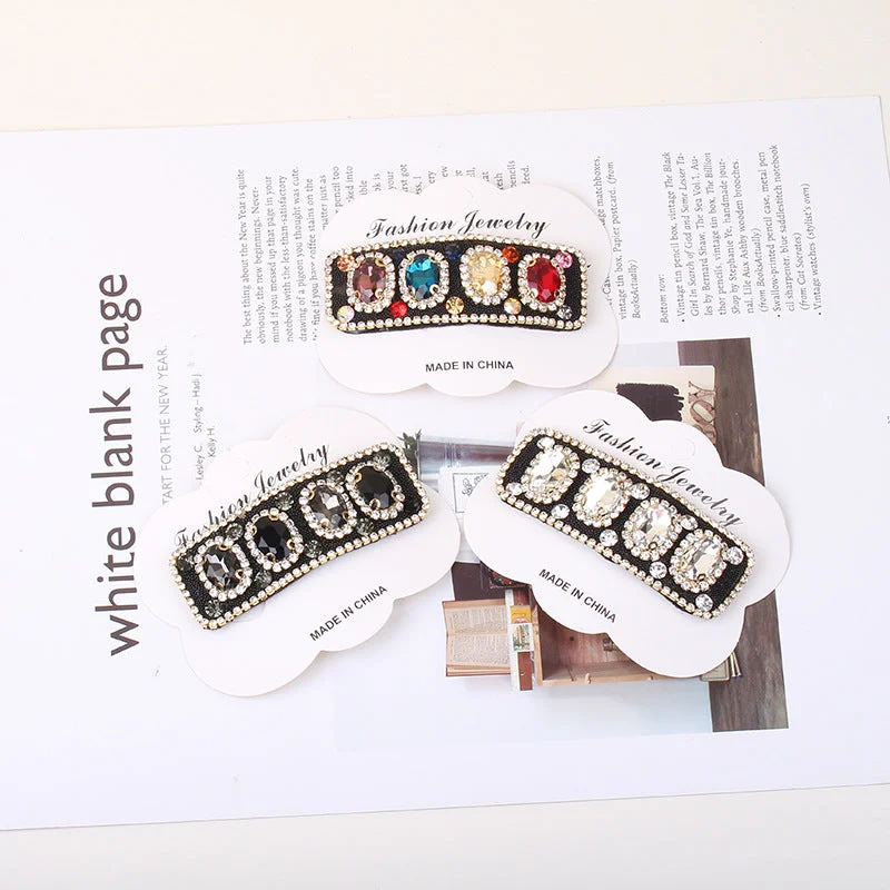 Wholesale Diamond Inlaid Crystal Pearl Hair Clips